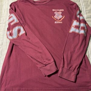 Hogwarts Alumni Maroon Long Sleeve Shirt